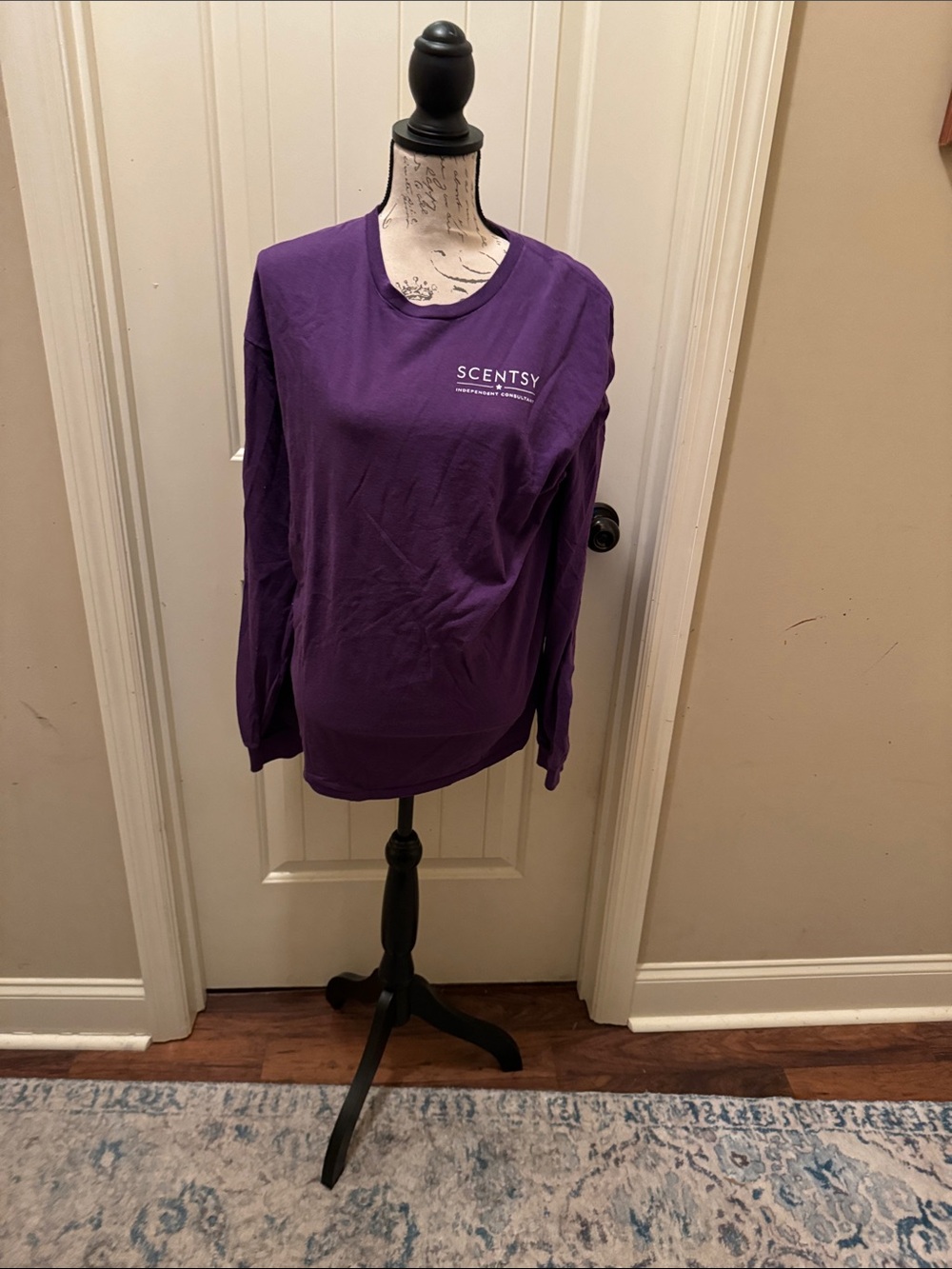 Delta Long Sleeve Tee in Purple
